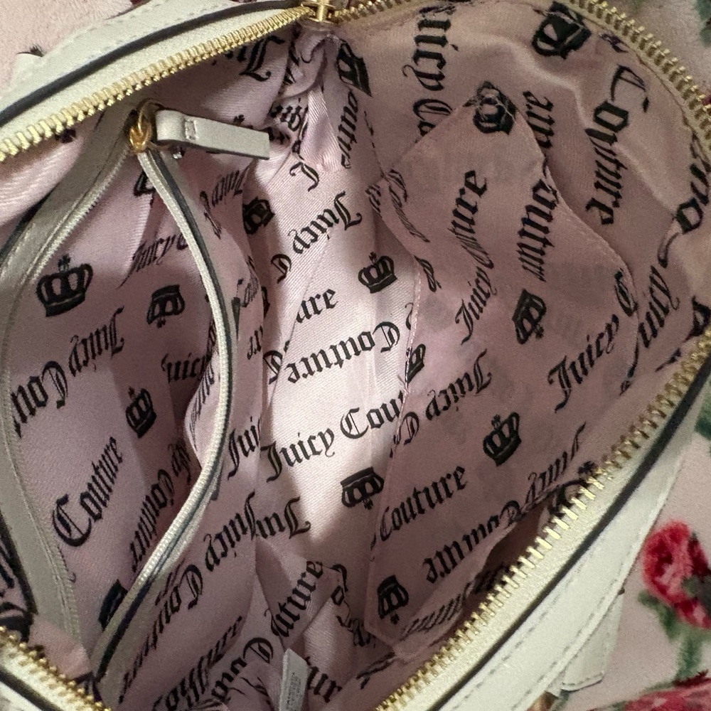 Juicy Couture Dark Brown Satchel with Gold and Pink Accents - Picture 7 of 7